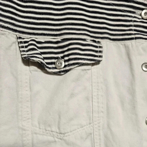 Vintage Stefano International Women's Size 22/24 Button Front Shirt Stripes - Picture 3 of 6